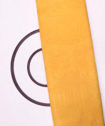 yellow plain tissue organza fabric